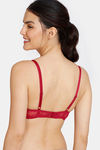 Zivame Beautiful Basics Padded Wired Medium Coverage T-Shirt Bra - Beet Red — thumbnail 3
